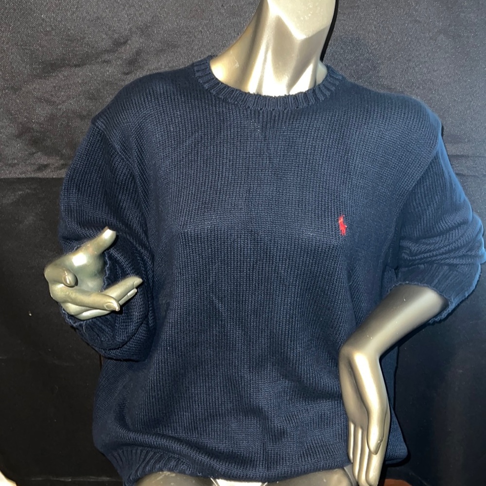 Polo by Ralph Lauren pullover - 100% cotton - Navy Blue - size XXL